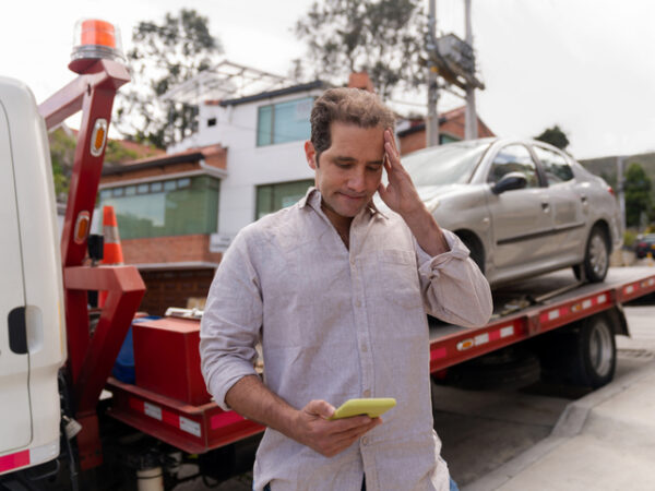 A man calls for towing Mattoon IL