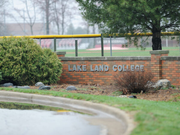 Lake Land College sign in Mattoon IL